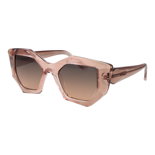Guess Geometric Sonnenbrille GU7897 5047F in Rosa – 45° Seitenansicht