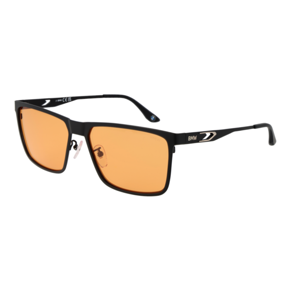 BMW Quadrat Sonnenbrille BW0049-H 5902J in Schwarz – 45° Seitenansicht