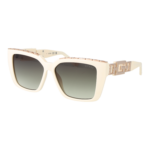Guess Quadrat Sonnenbrille GU7915 5521P in Weiß – 45° Seitenansicht