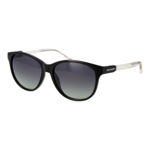 Skechers Rund Sonnenbrille SE6296 5501D in Schwarz – 45° Seitenansicht