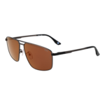 BMW Geometric Sonnenbrille BW0055-H 6209J in Schwarz – 45° Seitenansicht