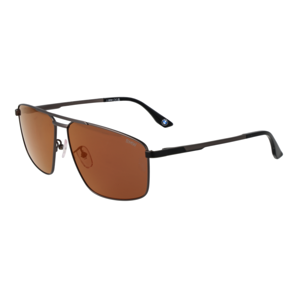BMW Sonnenbrille BW0055-H 6209J – 45° Seitenansicht BMW Geometric Sonnenbrille BW0055-H 6209J in Schwarz – 45° Seitenansicht