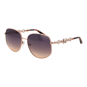 Marciano by Guess Geometric Sonnenbrille GM00003 5928Z in Rosé Gold – 45° Seitenansicht