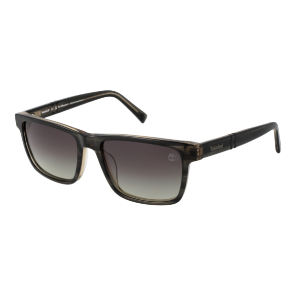 Timberland Sonnenbrille TB00020 5520D – 45° Seitenansicht Timberland Rechteck Sonnenbrille TB00020 5520D in Grau – 45° Seitenansicht