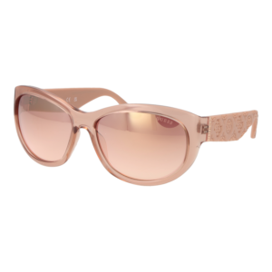 Guess Schmetterling Sonnenbrille GU00131 6057U in Rosa – 45° Seitenansicht