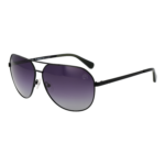 Timberland Pilotenbrille Sonnenbrille TB00029 6502D in Schwarz – 45° Seitenansicht