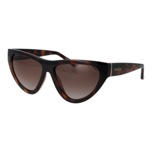 Guess Katzenaugen Sonnenbrille GU00152 5752F in Havanna – 45° Seitenansicht