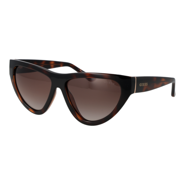Guess Katzenaugen Sonnenbrille GU00152 5752F in Havanna – 45° Seitenansicht