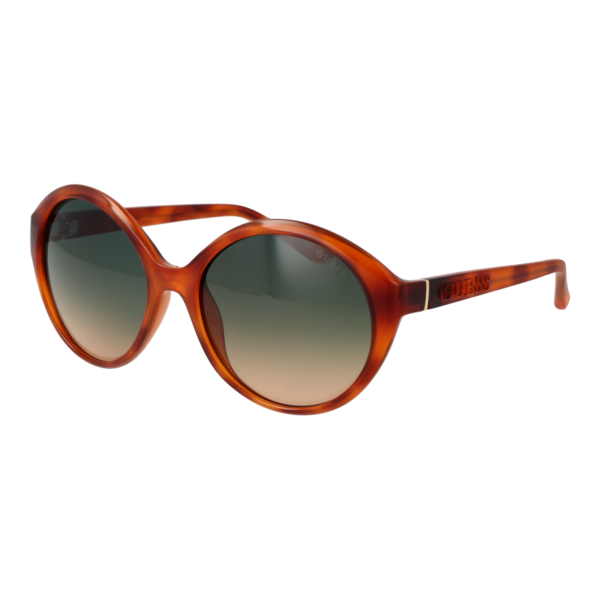 Guess Sonnenbrille GU00155 5753P – 45° Seitenansicht Guess Rund Sonnenbrille GU00155 5753P in Braun – 45° Seitenansicht