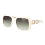Guess Quadrat Sonnenbrille GU00161 5621P in Weiß – 45° Seitenansicht