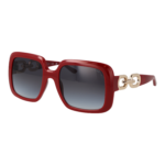 Guess Quadrat Sonnenbrille GU00161 5666B in Rot – 45° Seitenansicht