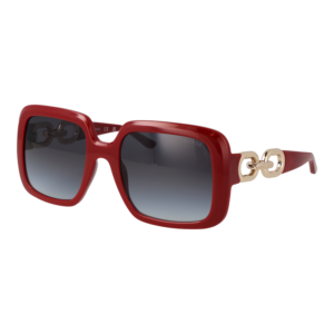 Guess Quadrat Sonnenbrille GU00161 5666B in Rot – 45° Seitenansicht