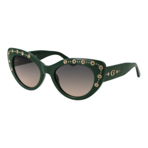 Guess Katzenaugen Sonnenbrille GU00163 5496B in Grün – 45° Seitenansicht