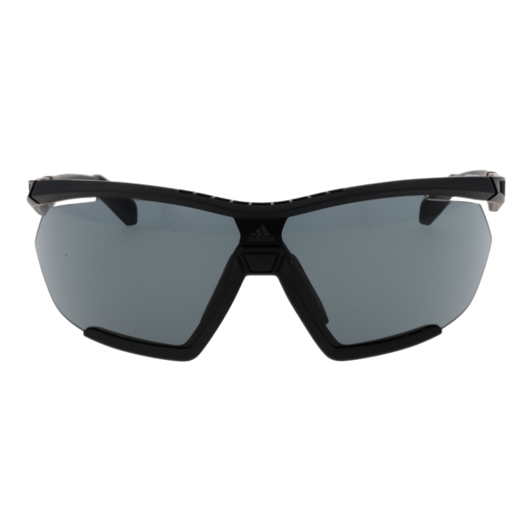 Adidas Sport Sonnenbrille SP0072 0002A – Frontansicht mit Kunststoff Rahmen und Grau Gläsern