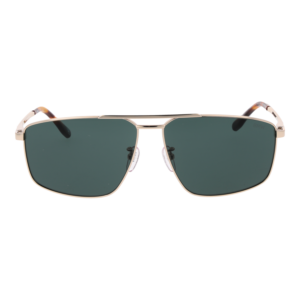 BMW Sonnenbrille BW0055-H 6232N – Frontansicht mit Titan Rahmen und Grün Gläsern