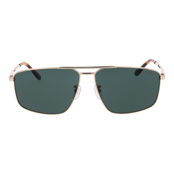 BMW Sonnenbrille BW0055-H 6232N – Frontansicht mit Titan Rahmen und Grün Gläsern