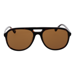 Barbour Sonnenbrille BAS 3027 57102 – Frontansicht mit Kunststoff Rahmen und Orange Gläsern
