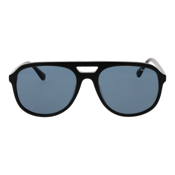 Barbour Sonnenbrille BAS 3027 57104 – Frontansicht mit Kunststoff Rahmen und Blau Gläsern