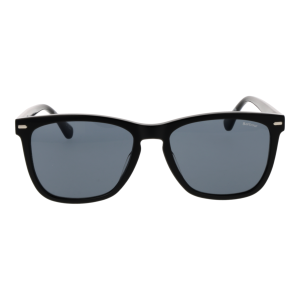 Barbour Sonnenbrille BAS 3028 55104 – Frontansicht mit Kunststoff Rahmen und Grau Gläsern
