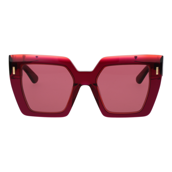 Calvin Klein Sonnenbrille CK23502S 52616 – Frontansicht mit Azetat Rahmen und Rosa Gläsern