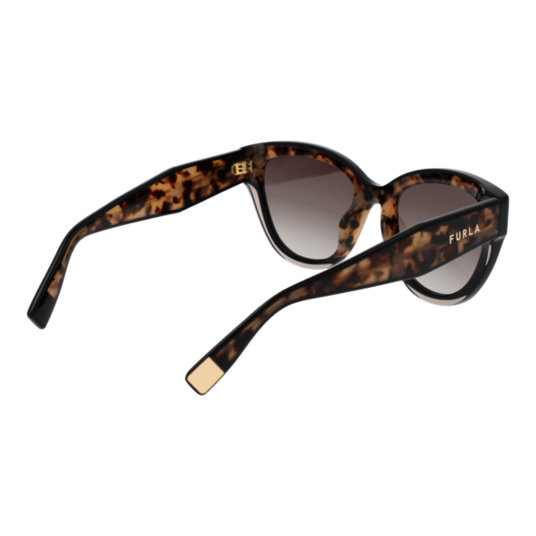 Rückansicht der Furla Sonnenbrille SFU779V 5307UX – Kunststoff Rahmen