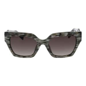 Furla Sonnenbrille SFU811 5406BZ – Frontansicht mit Kunststoff Rahmen und Braun Gläsern