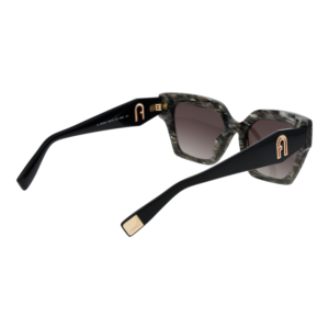 Rückansicht der Furla Sonnenbrille SFU811 5406BZ – Kunststoff Rahmen