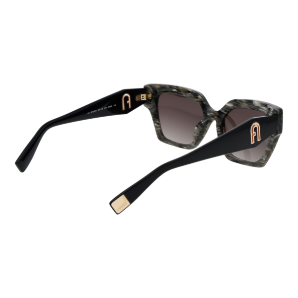 Rückansicht der Furla Sonnenbrille SFU811 5406BZ – Kunststoff Rahmen