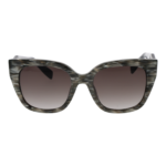 Furla Sonnenbrille SFU812 5306BZ – Frontansicht mit Kunststoff Rahmen und Braun Gläsern