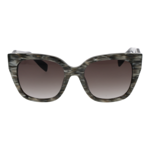 Furla Sonnenbrille SFU812 5306BZ – Frontansicht mit Kunststoff Rahmen und Braun Gläsern