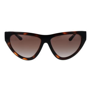 Guess Sonnenbrille GU00152 5752F – Frontansicht mit Kunststoff Rahmen und Braun Gläsern