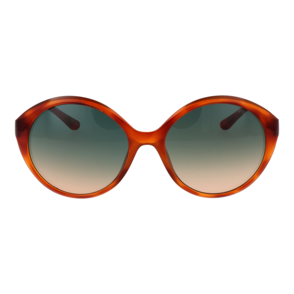 Guess Sonnenbrille GU00155 5753P – Frontansicht mit Kunststoff Rahmen und Grün Gläsern