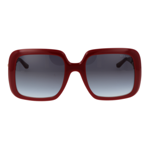 Guess Sonnenbrille GU00161 5666B – Frontansicht mit Kunststoff Rahmen und Grau Gläsern