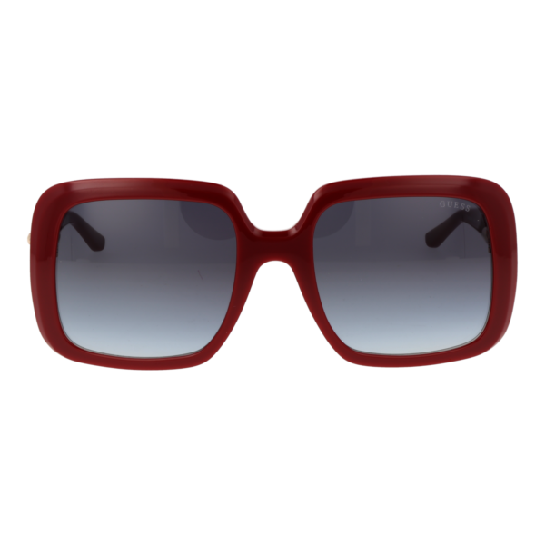Guess Sonnenbrille GU00161 5666B – Frontansicht mit Kunststoff Rahmen und Grau Gläsern