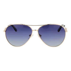 Guess Sonnenbrille GU7885-H 5832D – Frontansicht mit Azetat Rahmen und Blau Gläsern