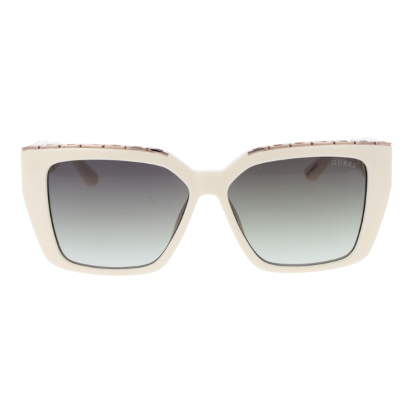 Guess Sonnenbrille GU7915 5521P – Frontansicht mit Kunststoff Rahmen und Grün Gläsern