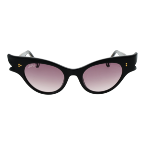 Hally & Son Sonnenbrille HS899V01S 5001S – Frontansicht mit Azetat Rahmen und Rosa Gläsern