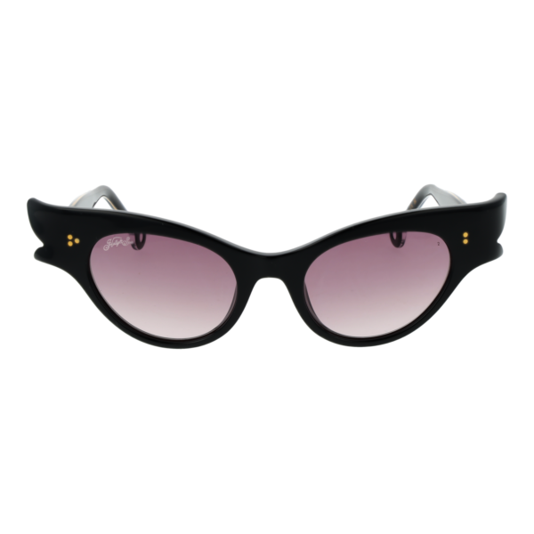 Hally & Son Sonnenbrille HS899V01S 5001S – Frontansicht mit Azetat Rahmen und Rosa Gläsern