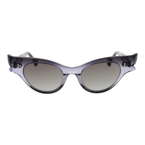 Hally & Son Sonnenbrille HS899V03S 5003S – Frontansicht mit Azetat Rahmen und Grau Gläsern