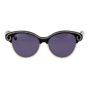 Hally & Son Sonnenbrille HS901S04 5304 – Frontansicht mit Azetat Rahmen und Lila Gläsern