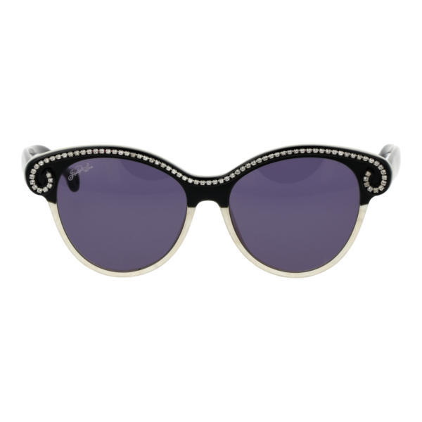 Hally & Son Sonnenbrille HS901S04 5304 – Frontansicht mit Azetat Rahmen und Lila Gläsern
