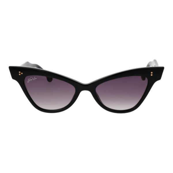 Hally & Son Sonnenbrille HS931V01S 5401S – Frontansicht mit Azetat Rahmen und Lila Gläsern