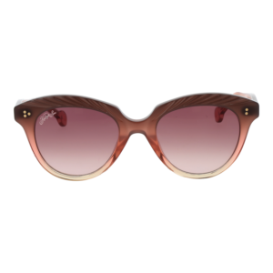 Hally & Son Sonnenbrille HS932V01S 5001S – Frontansicht mit Azetat Rahmen und Rosa Gläsern