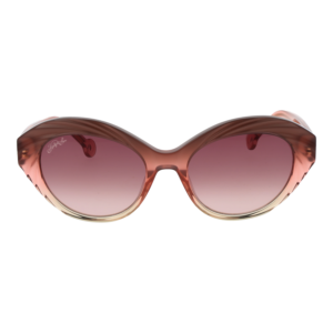 Hally & Son Sonnenbrille HS933S01 5301 – Frontansicht mit Azetat Rahmen und Rosa Gläsern