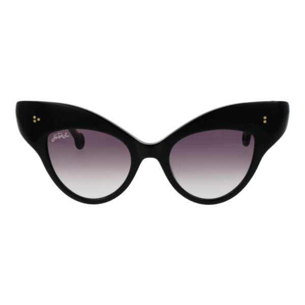Hally & Son Sonnenbrille HS940S01 5001 – Frontansicht mit Azetat Rahmen und Lila Gläsern