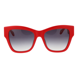 Just Cavalli Sonnenbrille SJC037 5406XX – Frontansicht mit Kunststoff Rahmen und Blau Gläsern