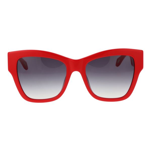 Just Cavalli Sonnenbrille SJC037 5406XX – Frontansicht mit Kunststoff Rahmen und Blau Gläsern
