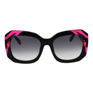 Just Cavalli Sonnenbrille SJC085 5409P2 – Frontansicht mit Kunststoff Rahmen und Grau Gläsern