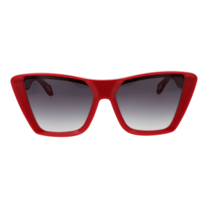 Just Cavalli Sonnenbrille SJC146 5806XX – Frontansicht mit Kunststoff Rahmen und Blau Gläsern