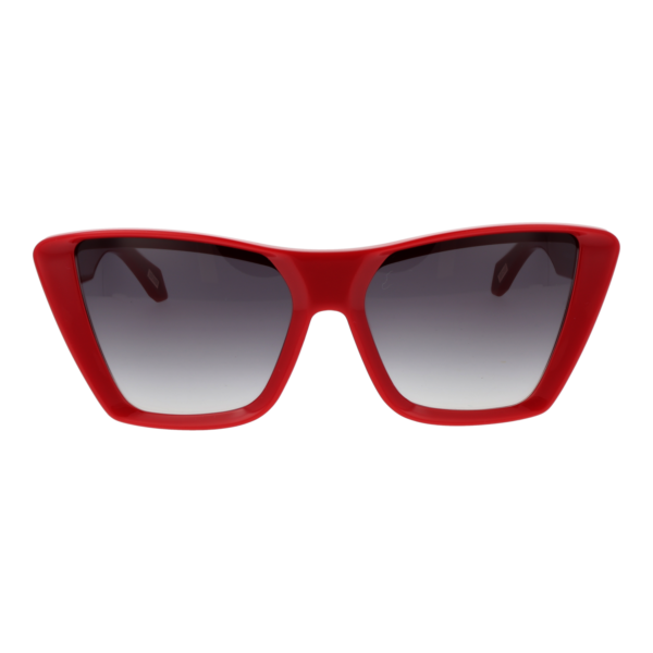 Just Cavalli Sonnenbrille SJC146 5806XX – Frontansicht mit Kunststoff Rahmen und Blau Gläsern